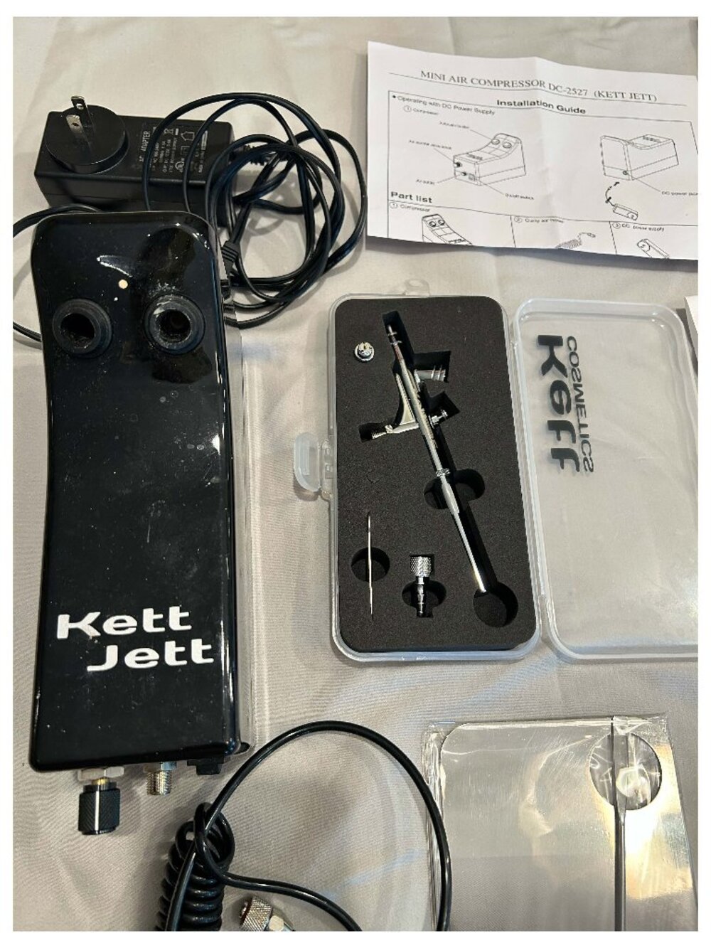 KETT Airbrush .25 mm:NEEDLE & KETT Airbrush Compressors PLUS ACCESSORIES